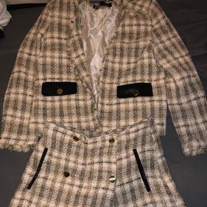 Tweeded Zara two piece set